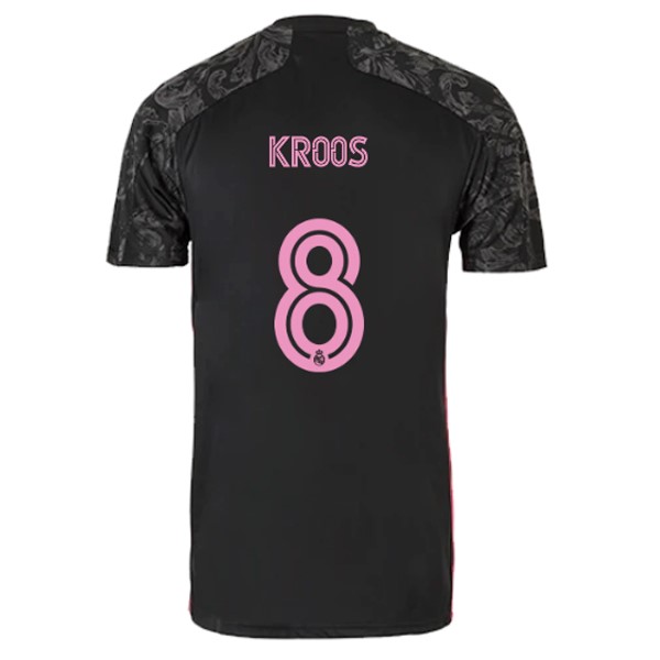 Trikot Real Madrid Ausweich NO.8 Kroos 2020-21 Schwarz Fussballtrikots Günstig